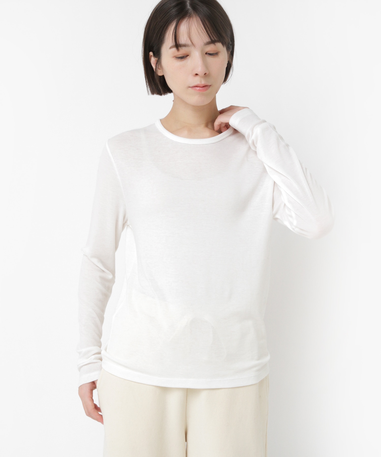 M2547 ウールブレンドプルオーバー