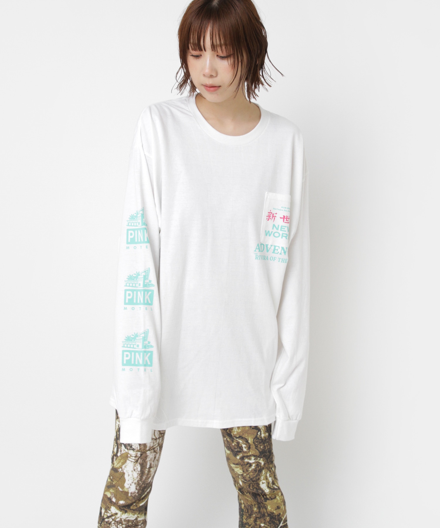 【PINK MOTEL】M2558 PM 新世界ポケロンT