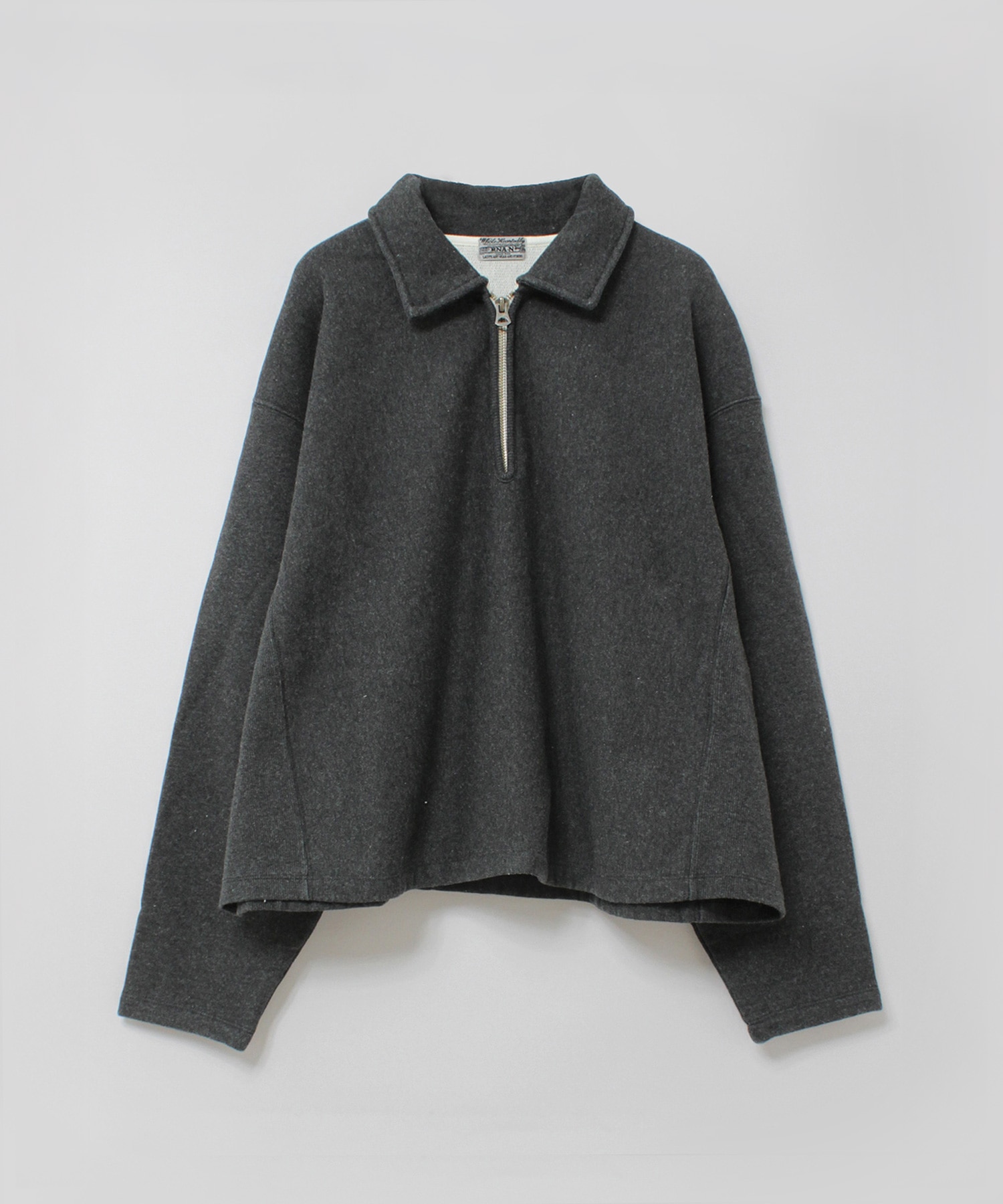 M2570 ヴィンテージライクジップアッププルオーバー