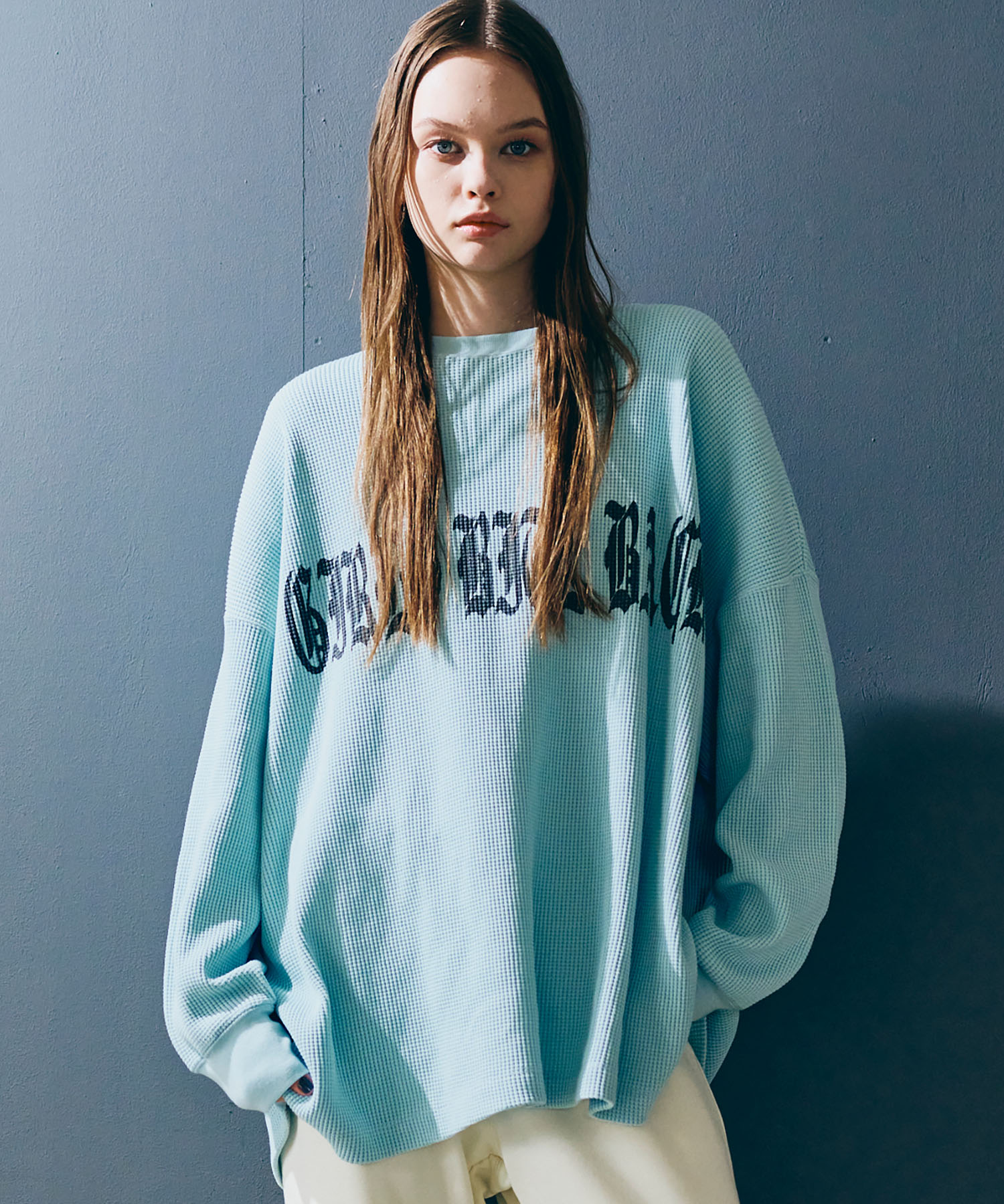 【12月中旬納期】M2573 OEワッフルスクエアプルオーバー