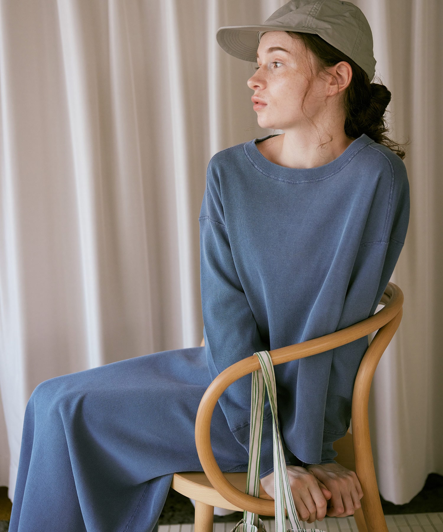 M2574 ピグメントダイリブプルオーバー