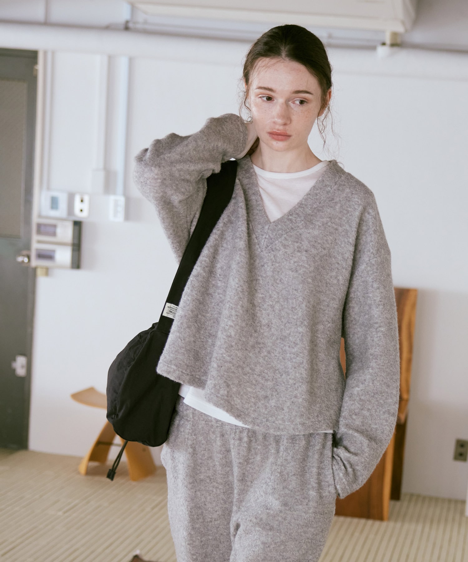 M2578 エコウールパイルプルオーバー