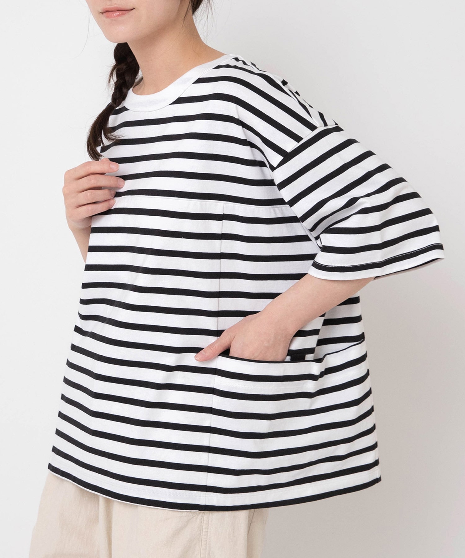 【5月中旬納期】M2584 ツールポケットボーダー半Ｔ