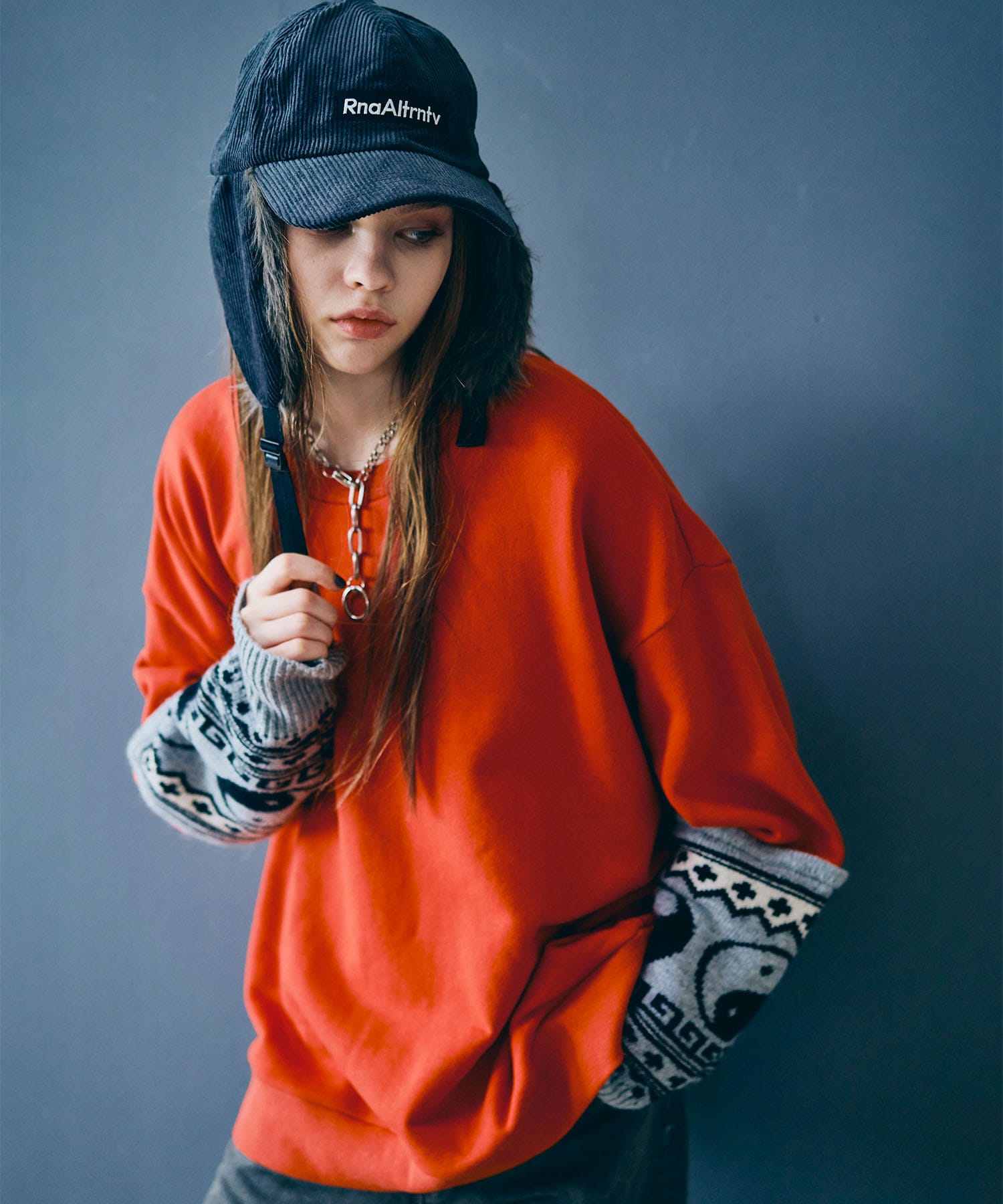 M2585 ニットコンビトレーナー