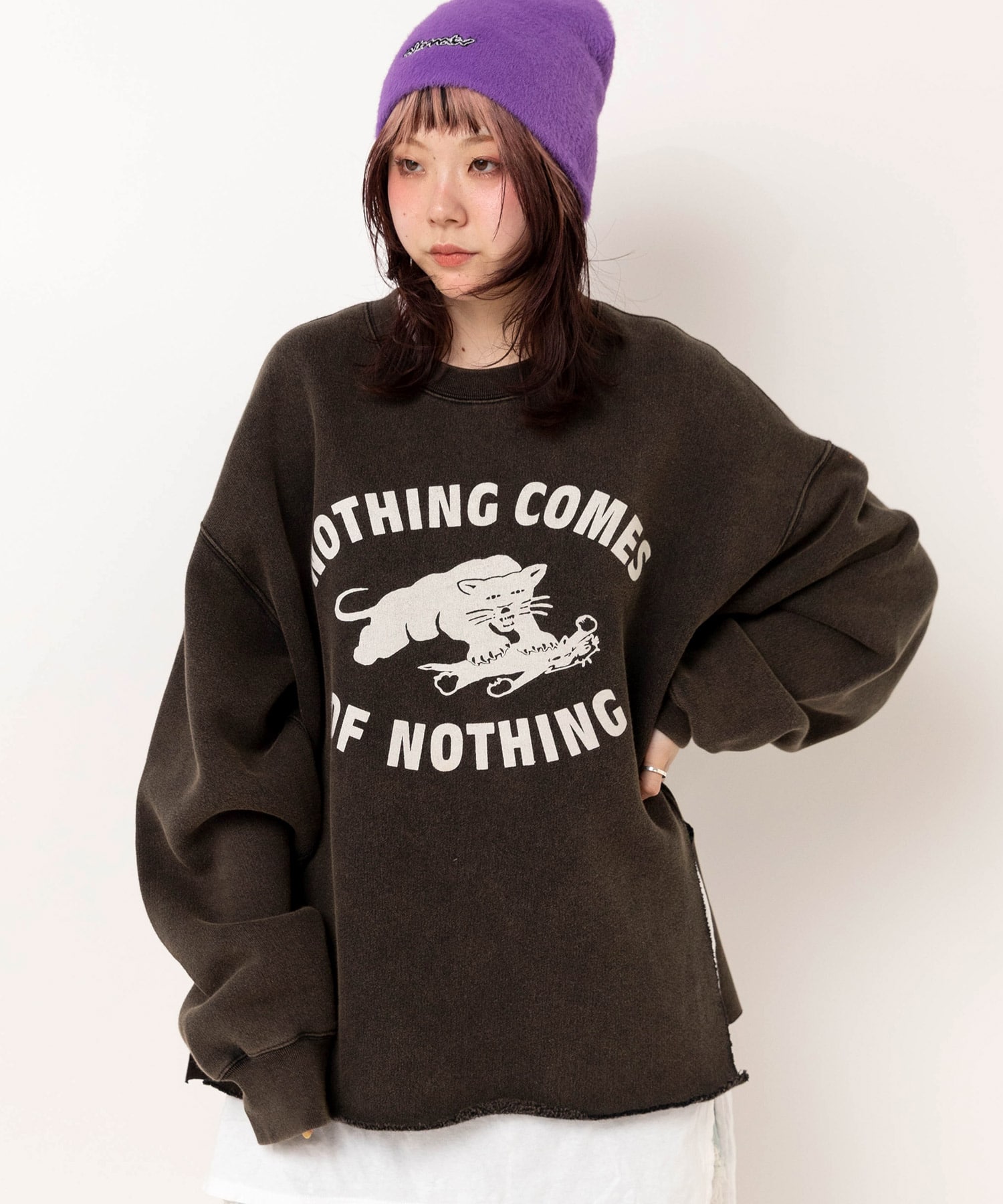 M2589 USEDライクサイドスリットトレーナー