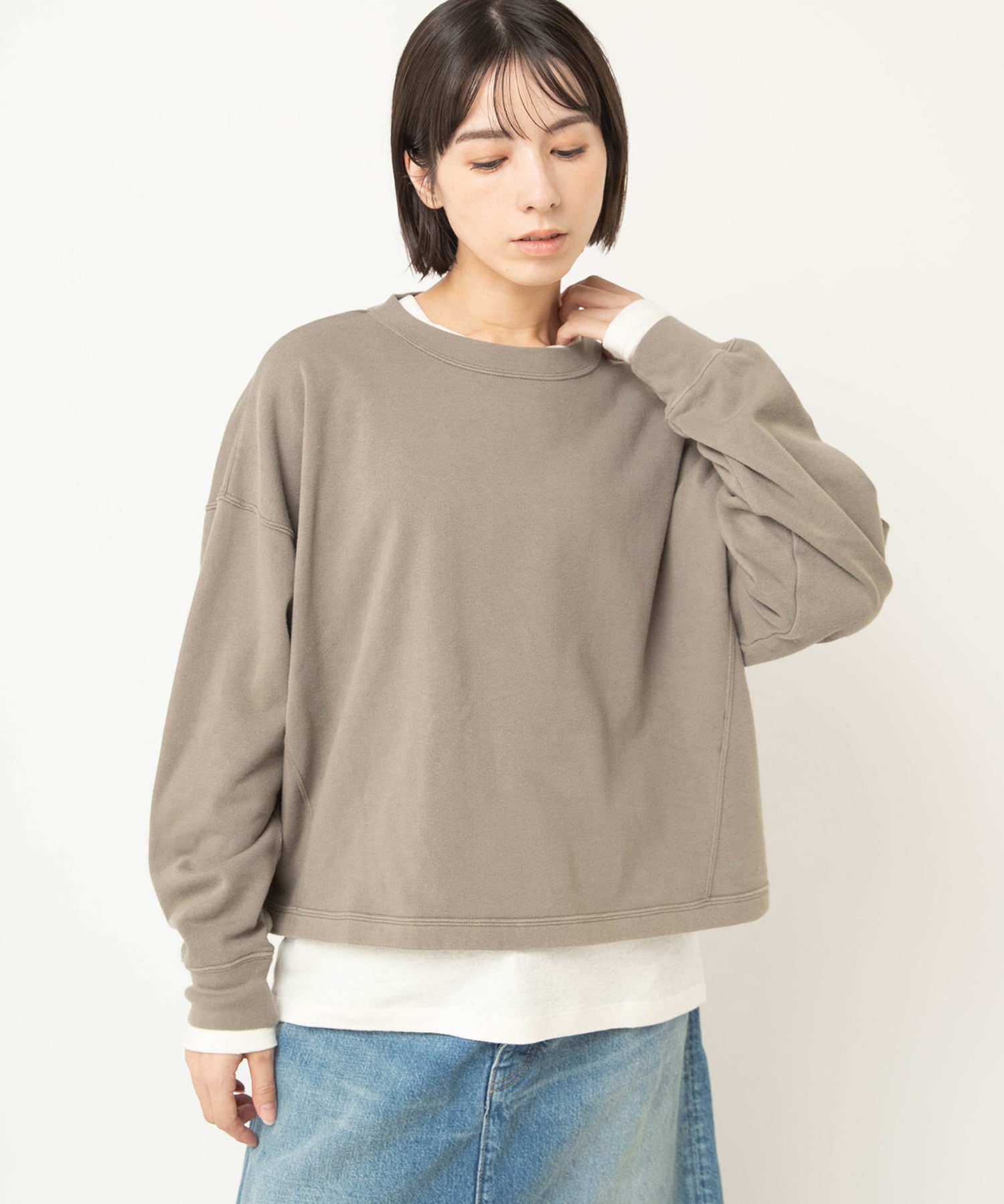 M2593 裏起毛パイルユーズドライクプルオーバー