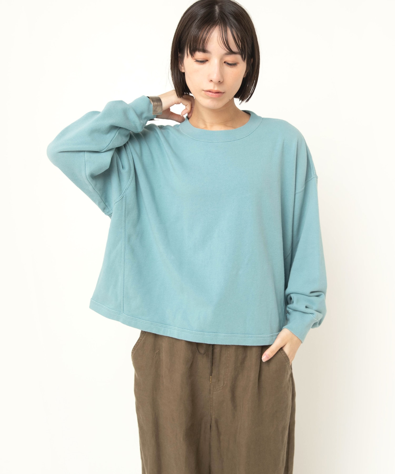 M2593 裏起毛パイルユーズドライクプルオーバー