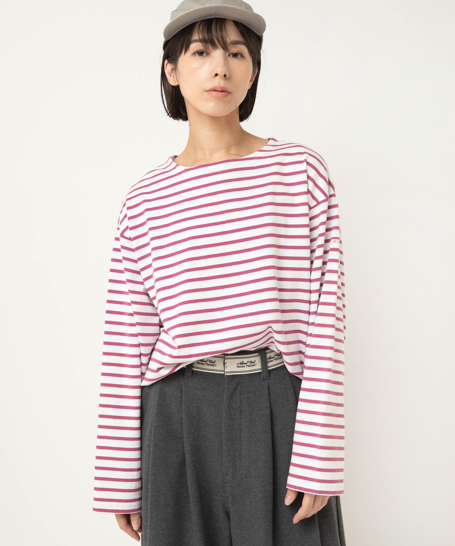 【1月上旬納期】M2597 ボーダーバスクシャツ