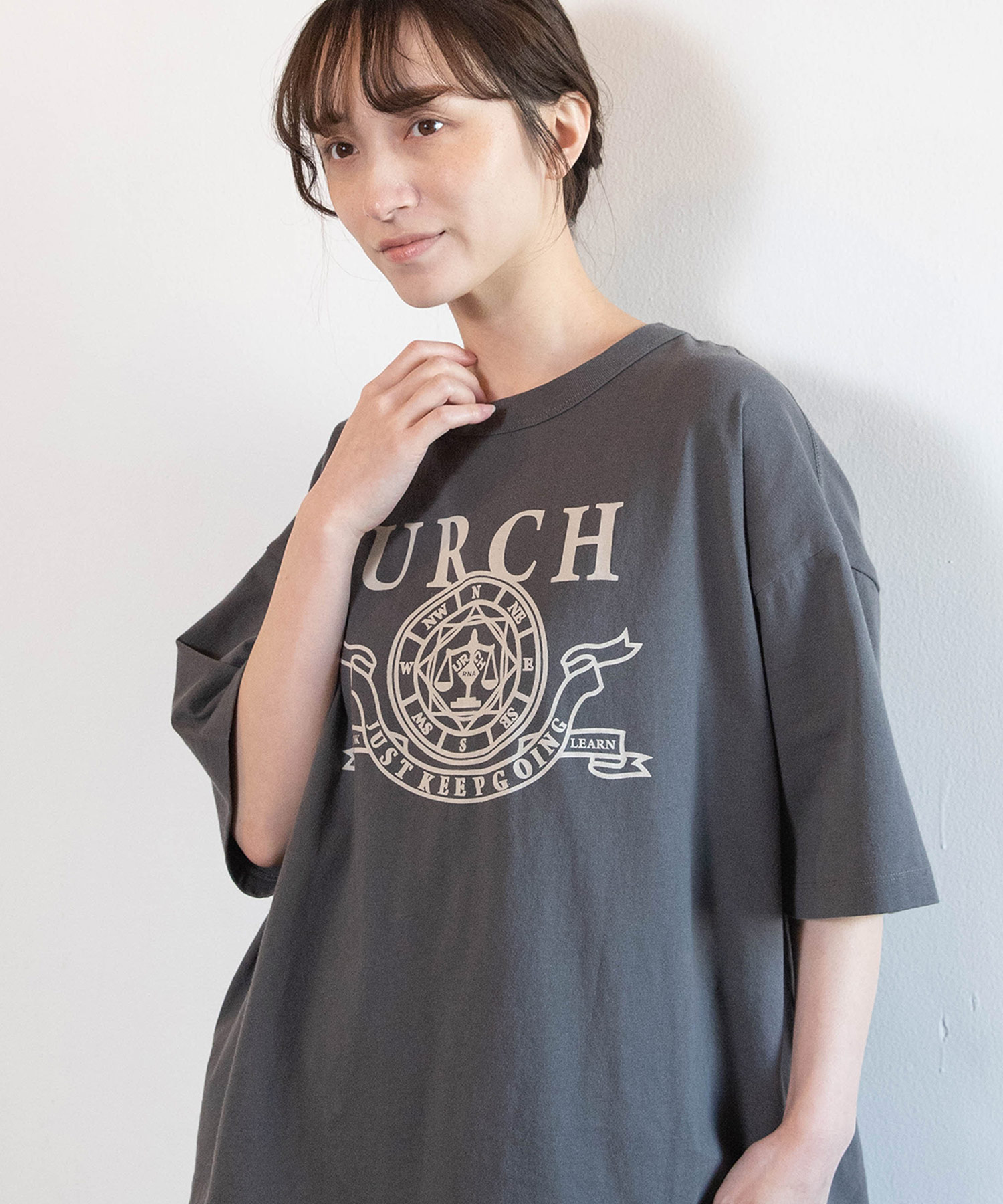 【4月中旬納期】M2604 "マエニムカッテススム"プリント半T