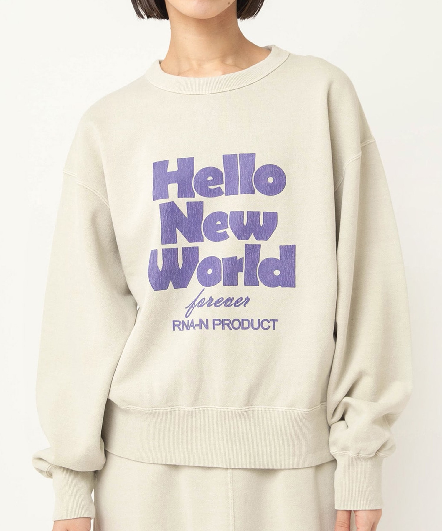 2月上旬納期】M2606 ユーズドライクスウェット(F ライトグレー