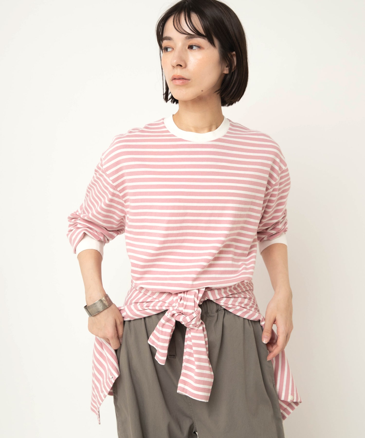 M2610 ボーダーロングＴシャツ