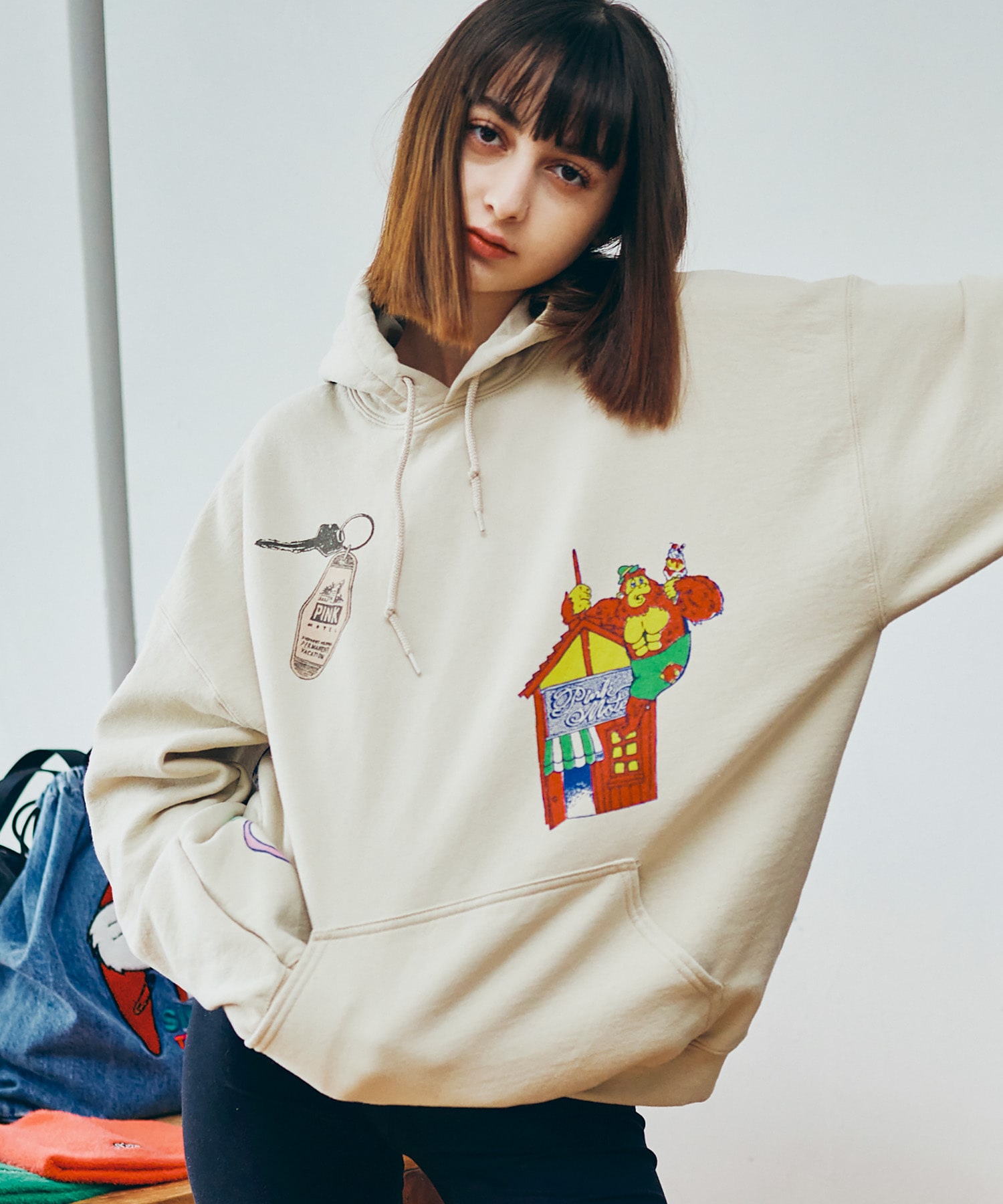 【PINK MOTEL】M2612 PM ジャンクスタンドパーカー