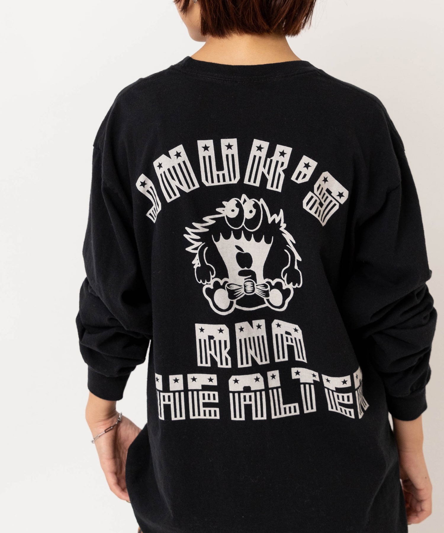 【2月中旬納期】M2617 ジャンクアップルプリントロンT