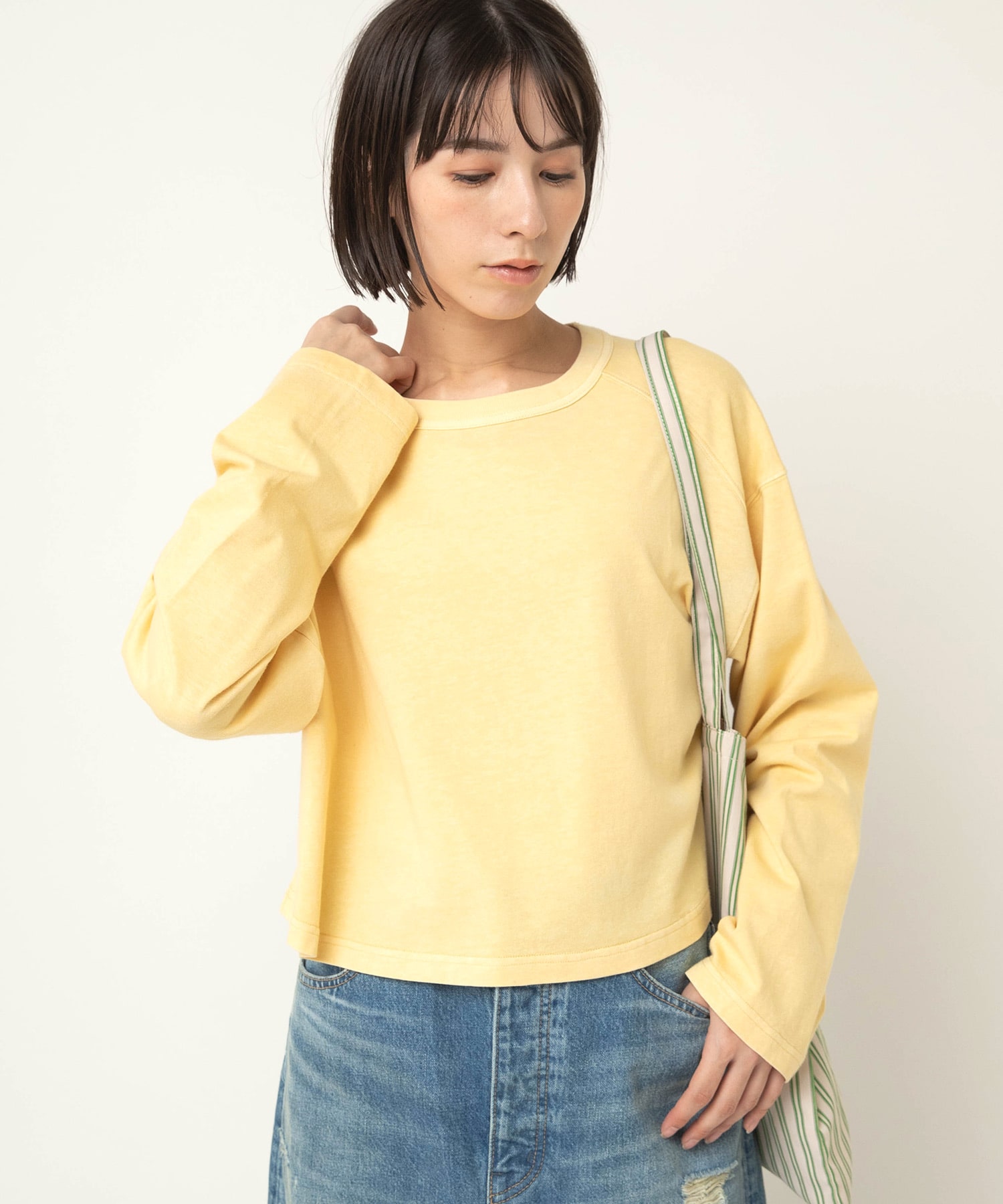 【3月下旬納期】M2628 HEMP COTTONワイドスリーブTee