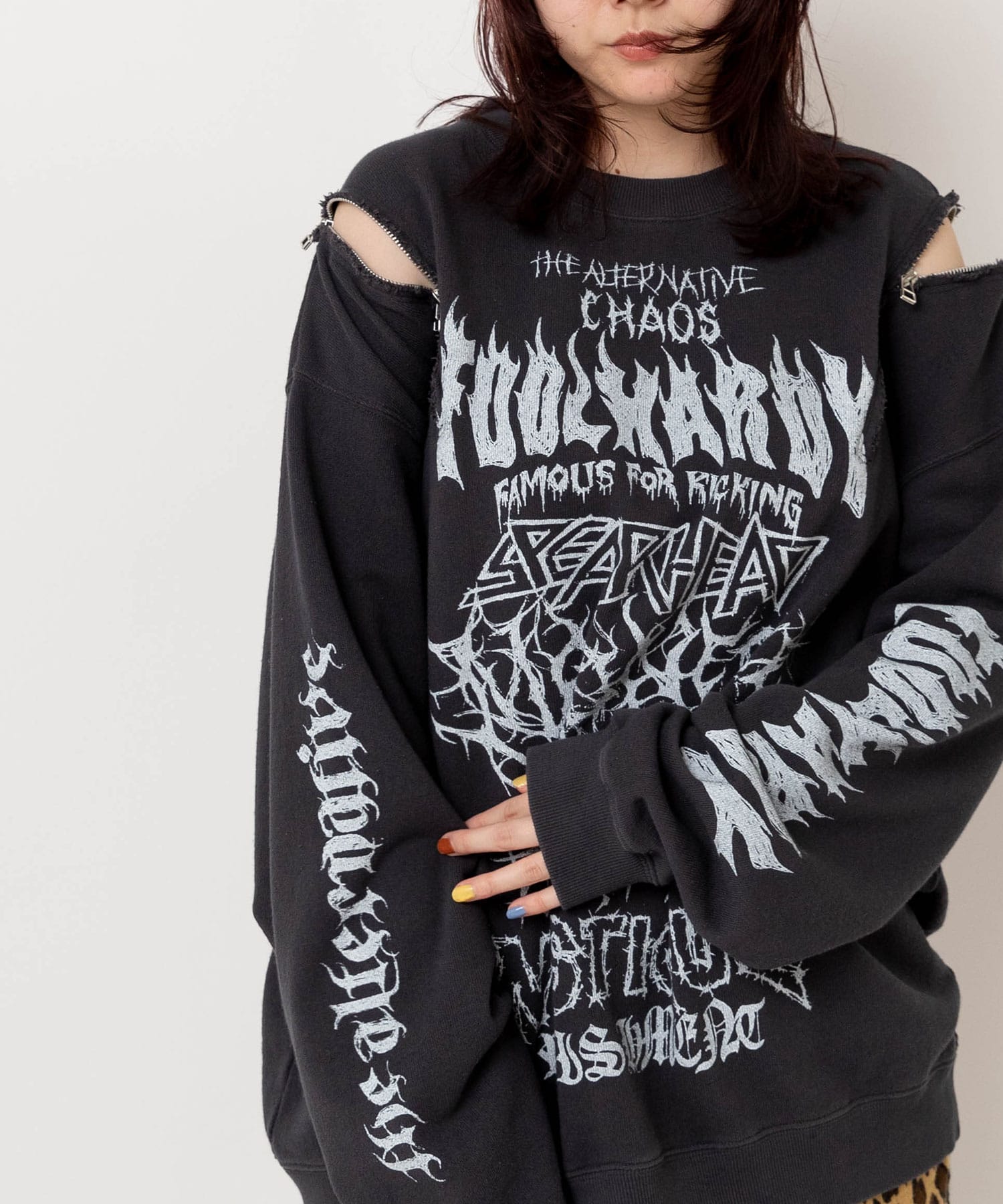 【2月上旬納期】M2634 ショルダーZipトレーナー