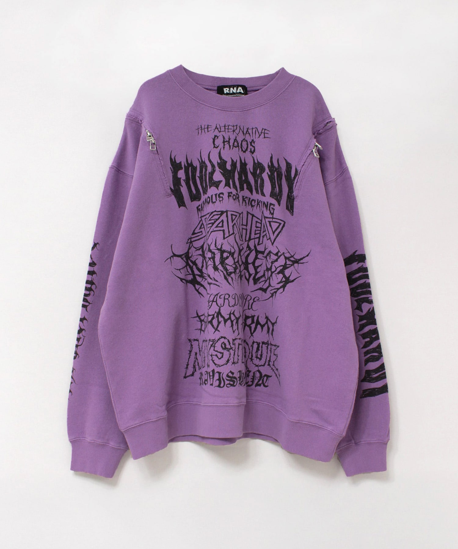 M2634 ショルダーZipトレーナー