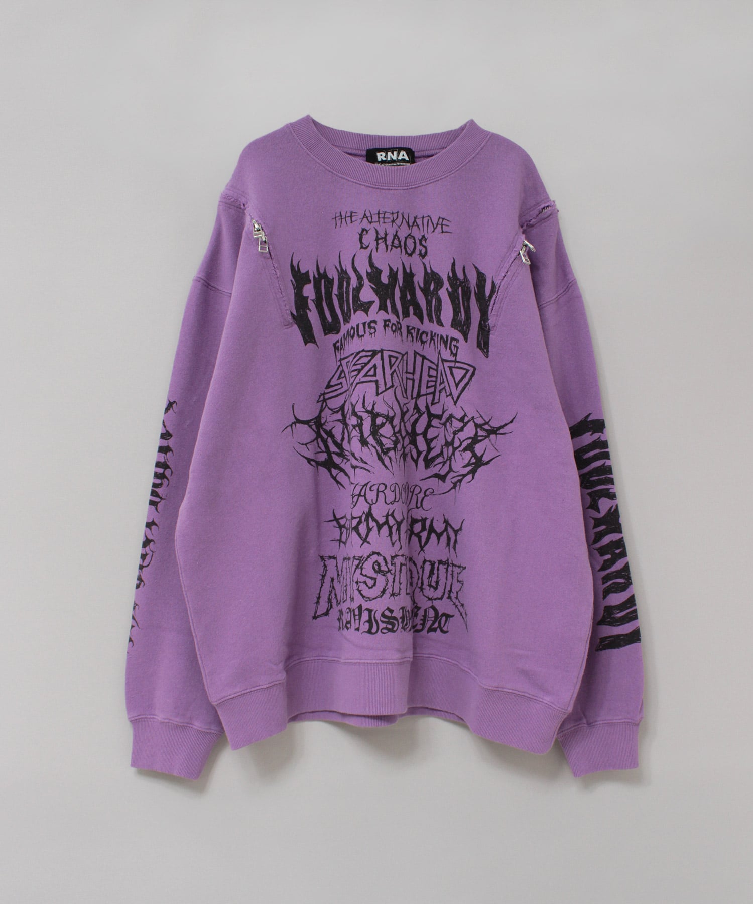 M2634 ショルダーZipトレーナー