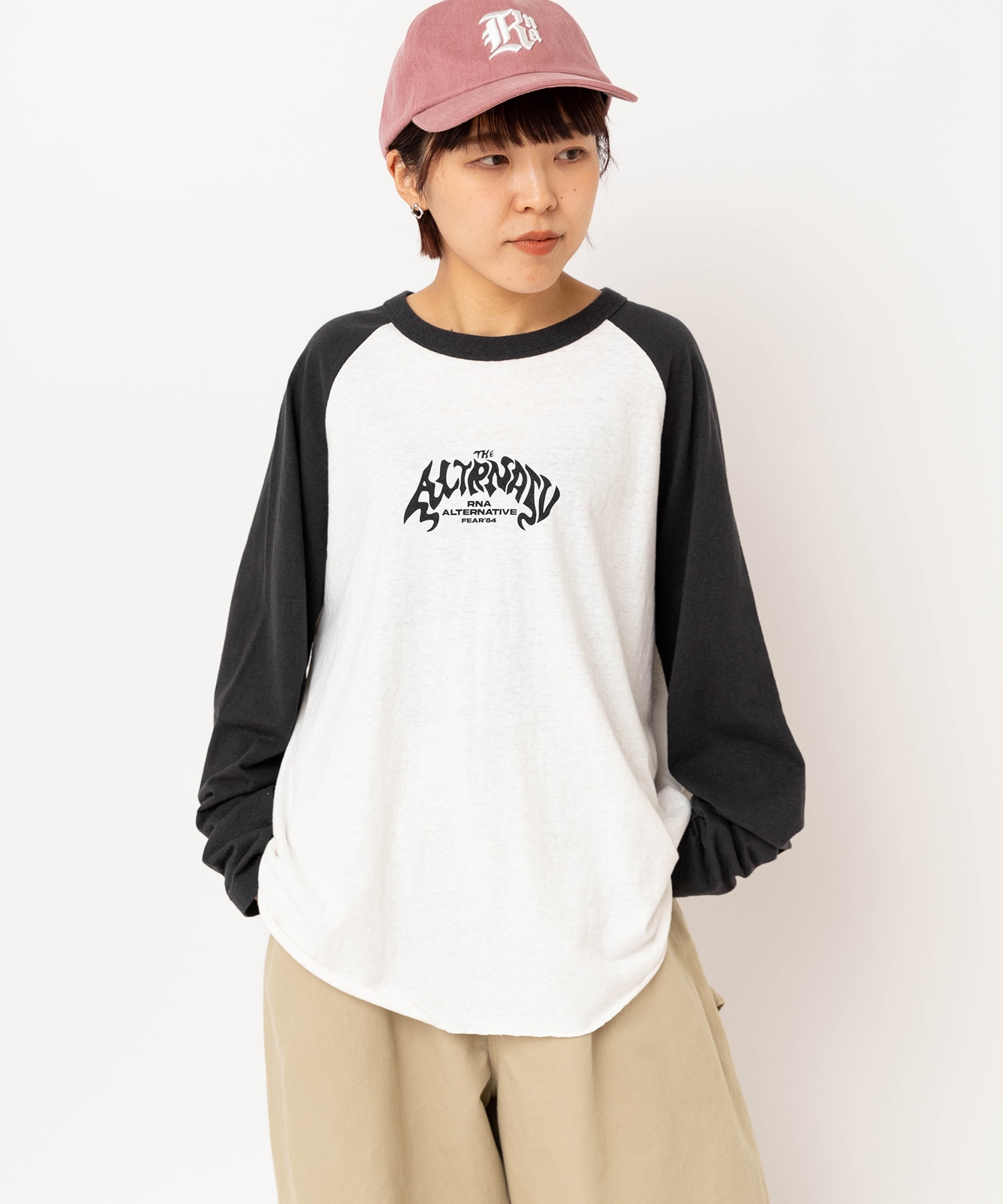 【3月中旬納期】M2638 FLAME GHOSTラグランロンT