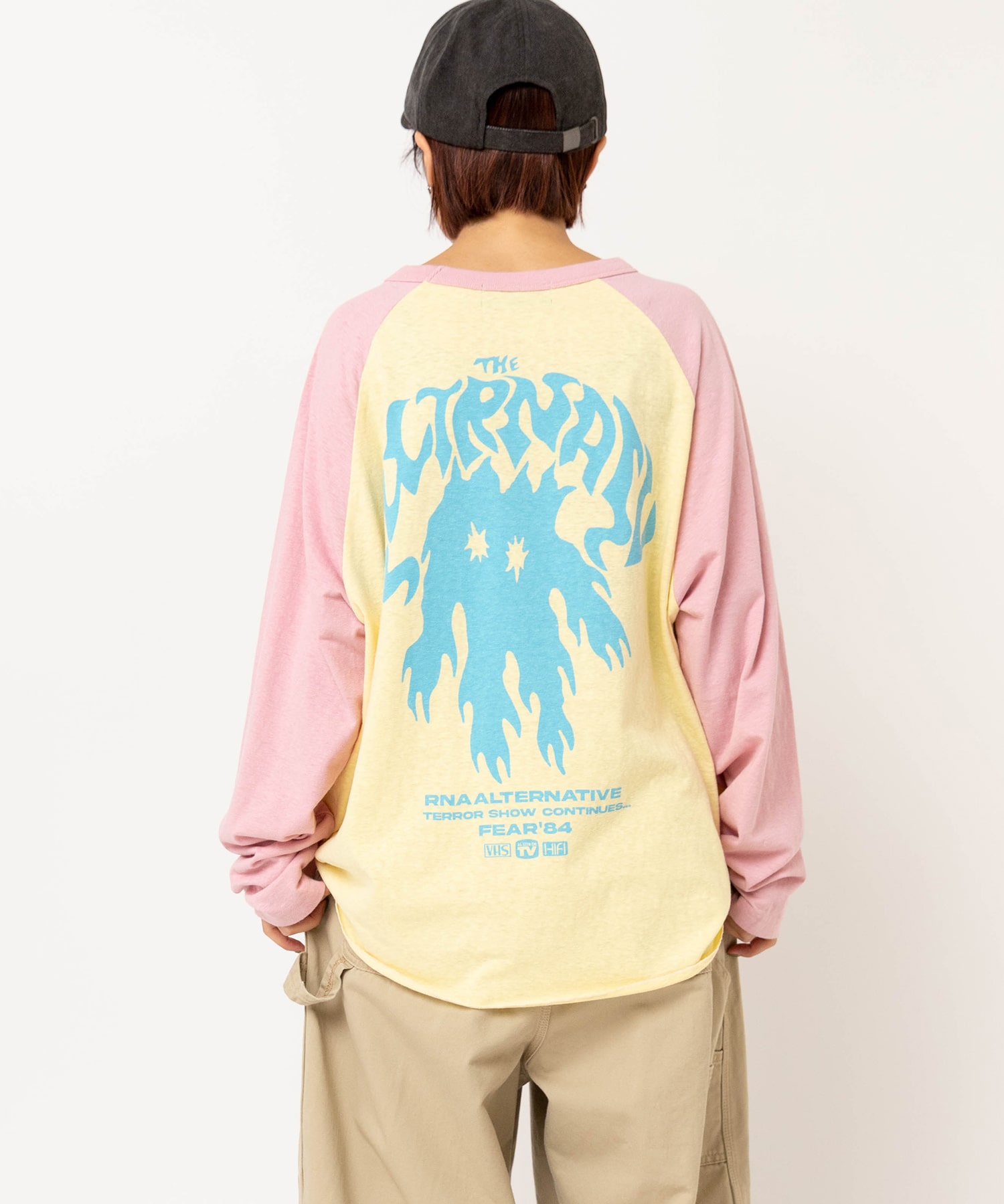 【3月中旬納期】M2638 FLAME GHOSTラグランロンT