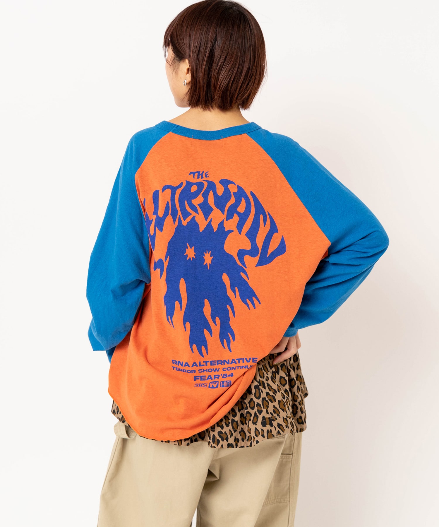 【3月中旬納期】M2638 FLAME GHOSTラグランロンT