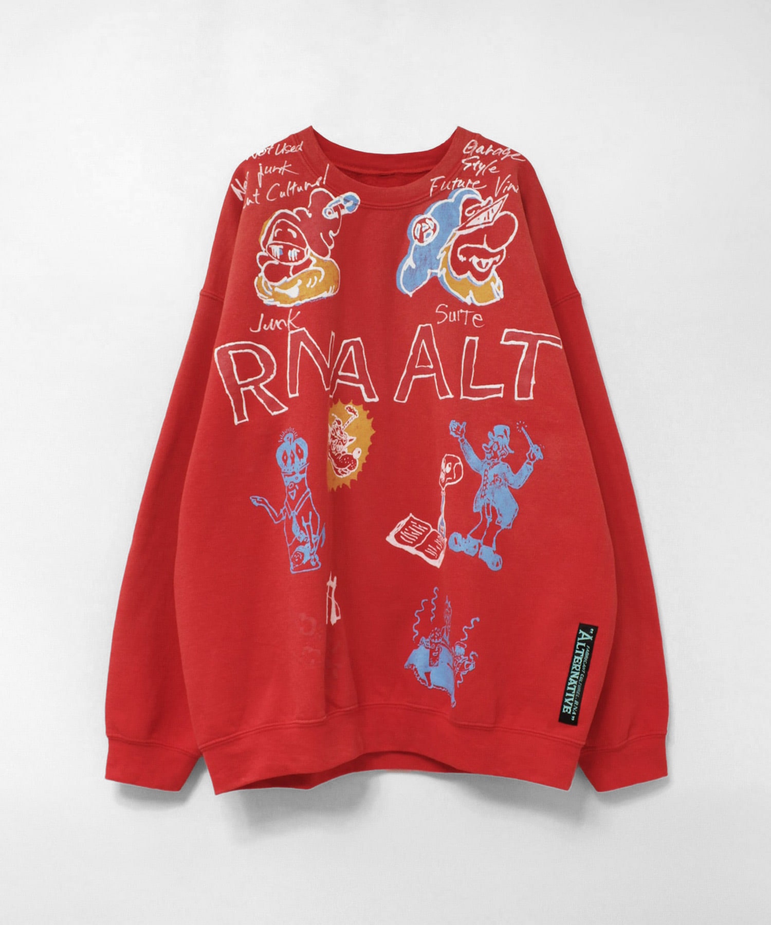 M2639 ジャンクキャラWASH OUTトレーナー