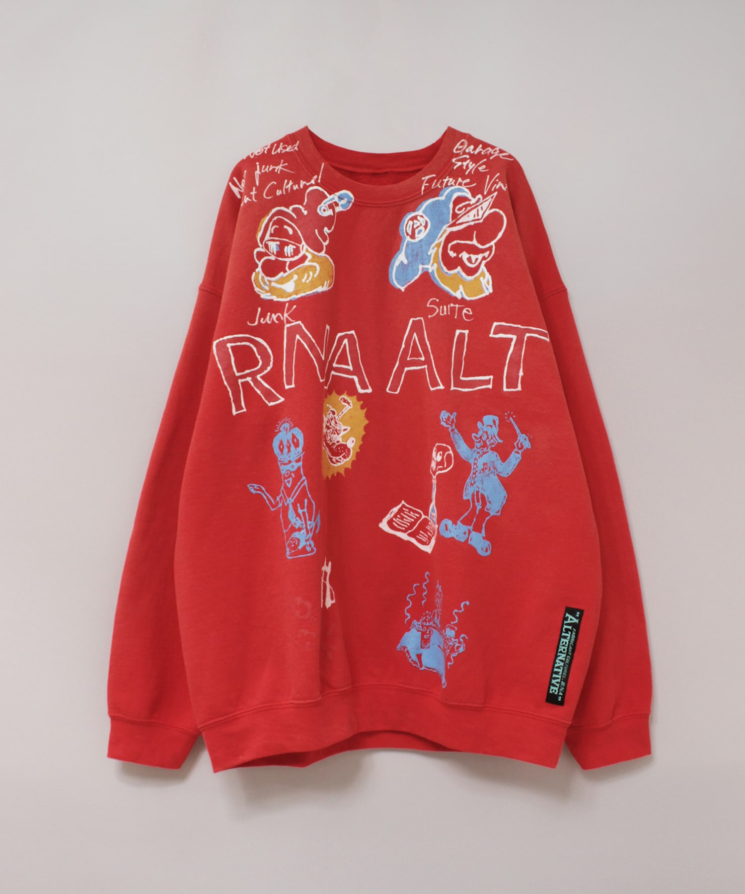 M2639 ジャンクキャラWASH OUTトレーナー