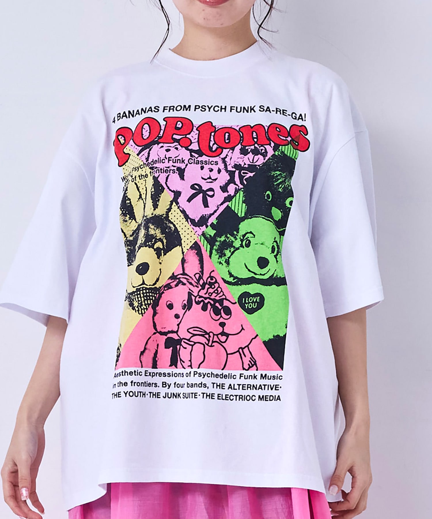 【別注/MARKEY'Sコラボ】M2642 ポップトーンズプリントビッグT