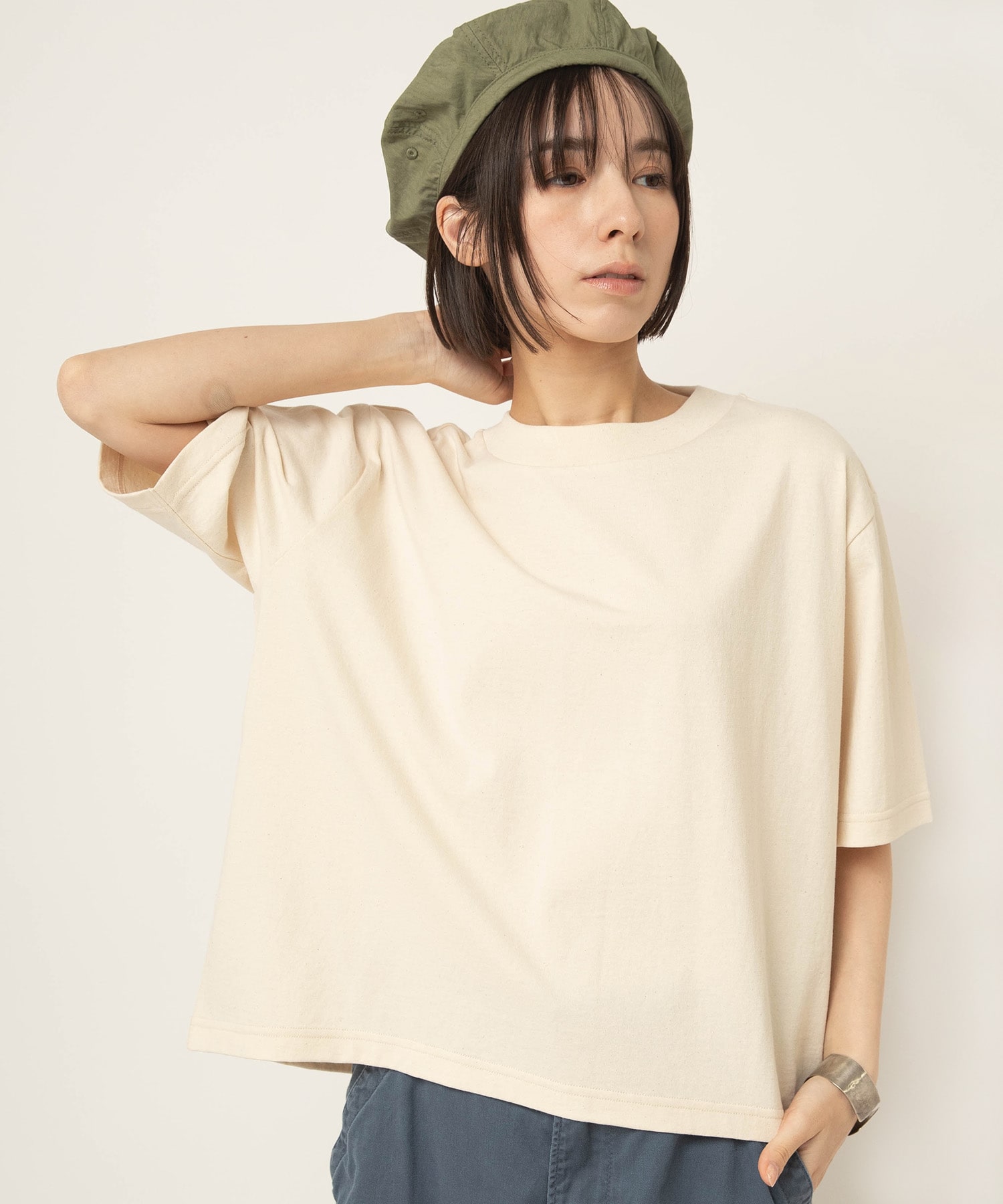 【5月下旬納期】M2643 脱脂天竺ルーズT