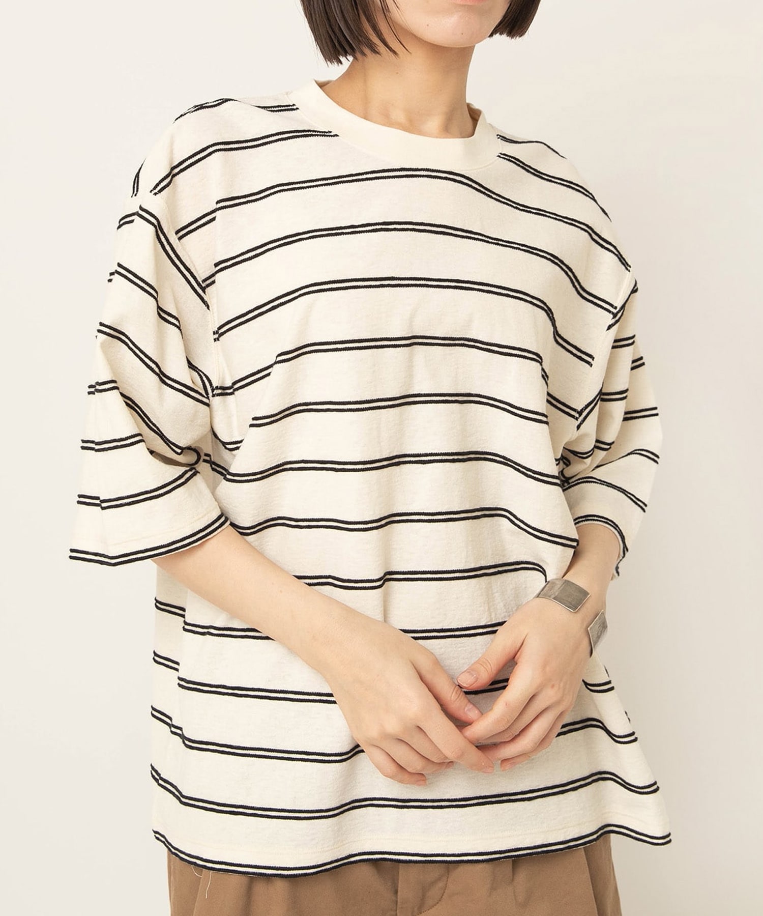 【4月中旬納期】M2644 タックボーダー半袖T