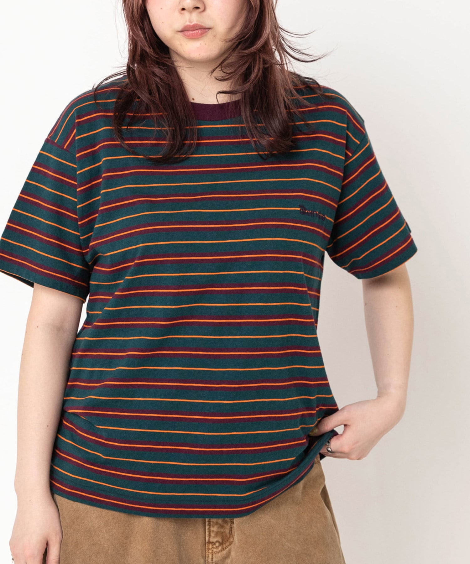 【4月中旬納期】M2646 マルチボーダーレギュラーT