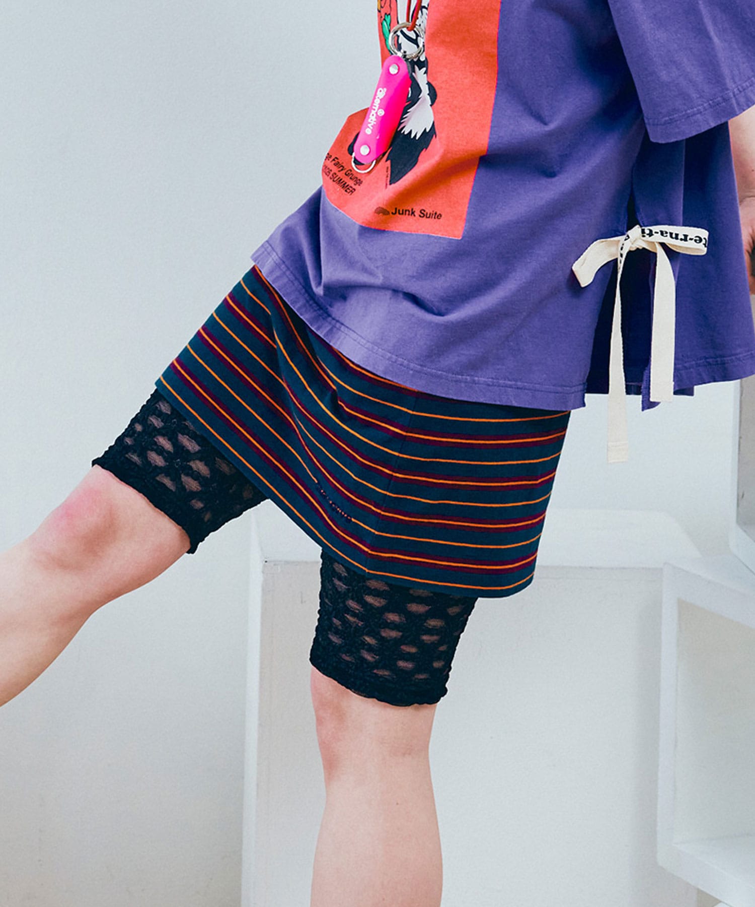 M2663 ストレッチレースバイカーショーツ