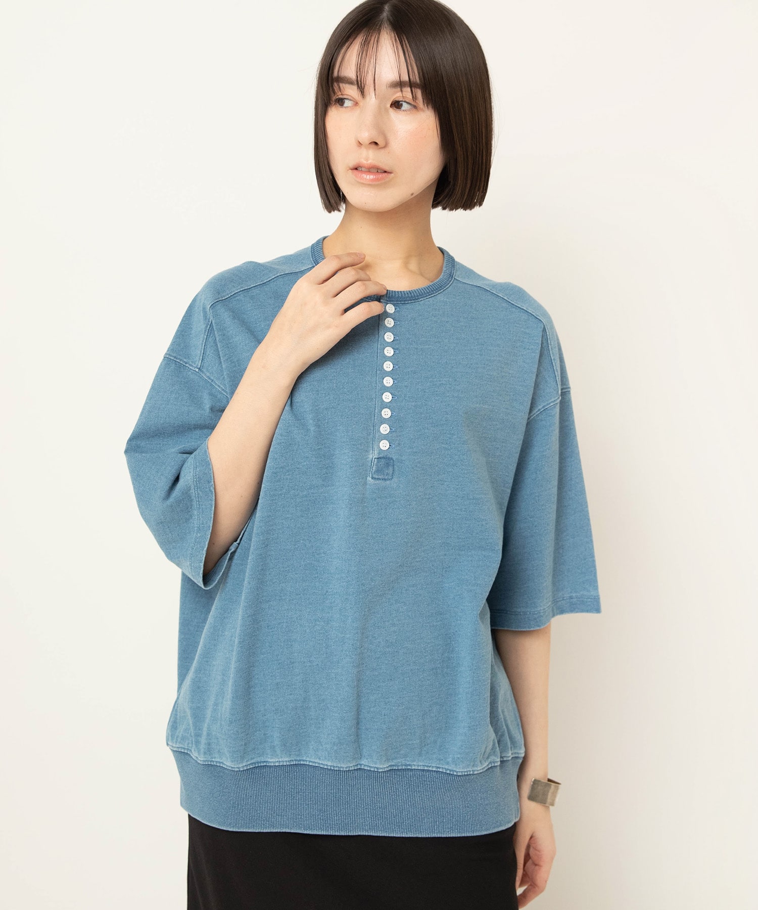 【5月上旬納期】M2671 インディゴヘンリーＴ