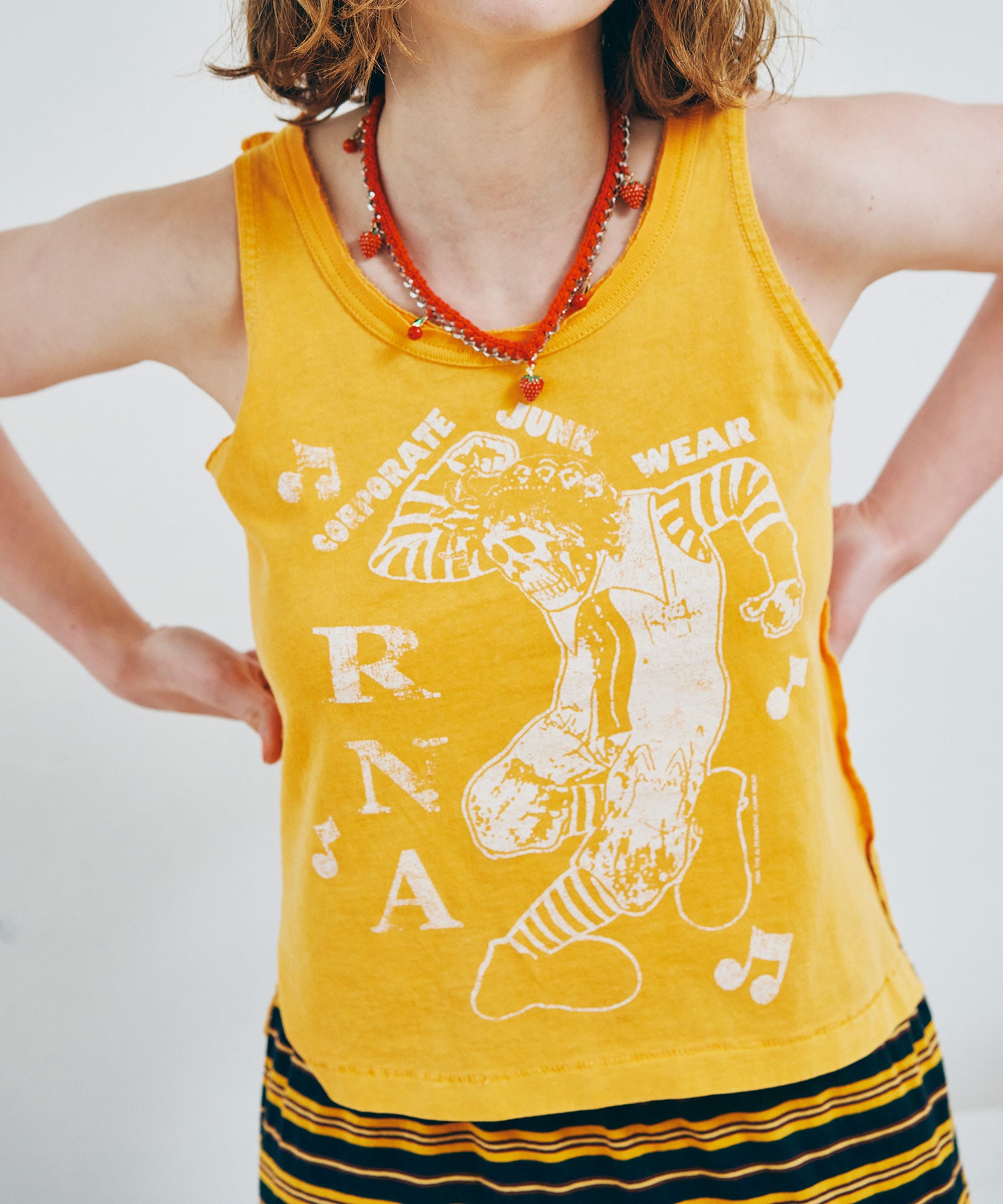 【6月上旬納期】M2673 ピグメントダイカットオフタンク