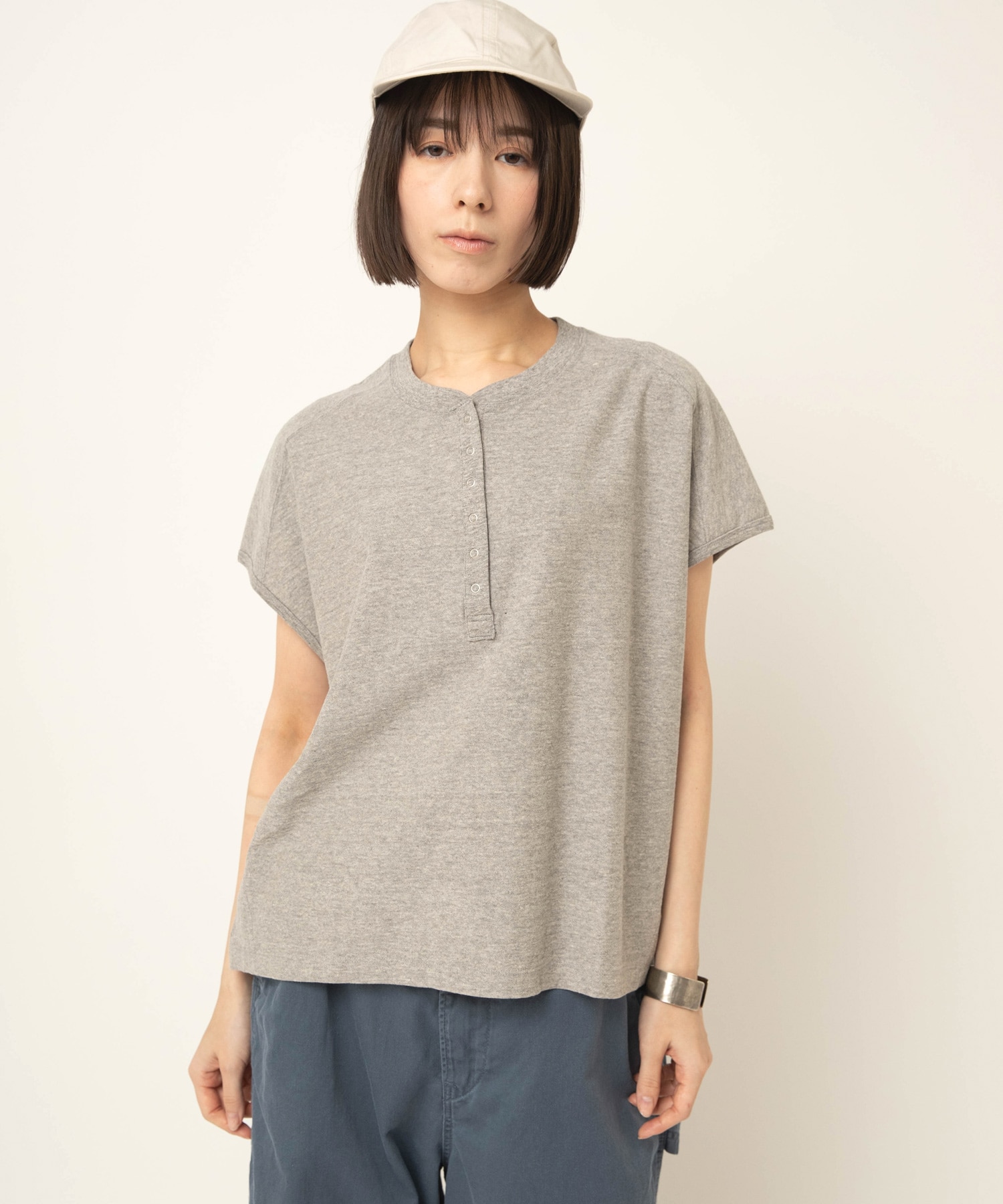 M2674 ドライ天竺ヘンリープルオーバー