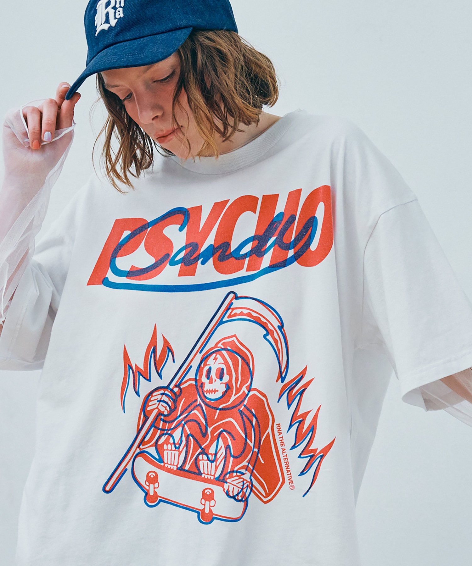 【5月上旬納期】M2686 OVERLAP SKATER BIG T