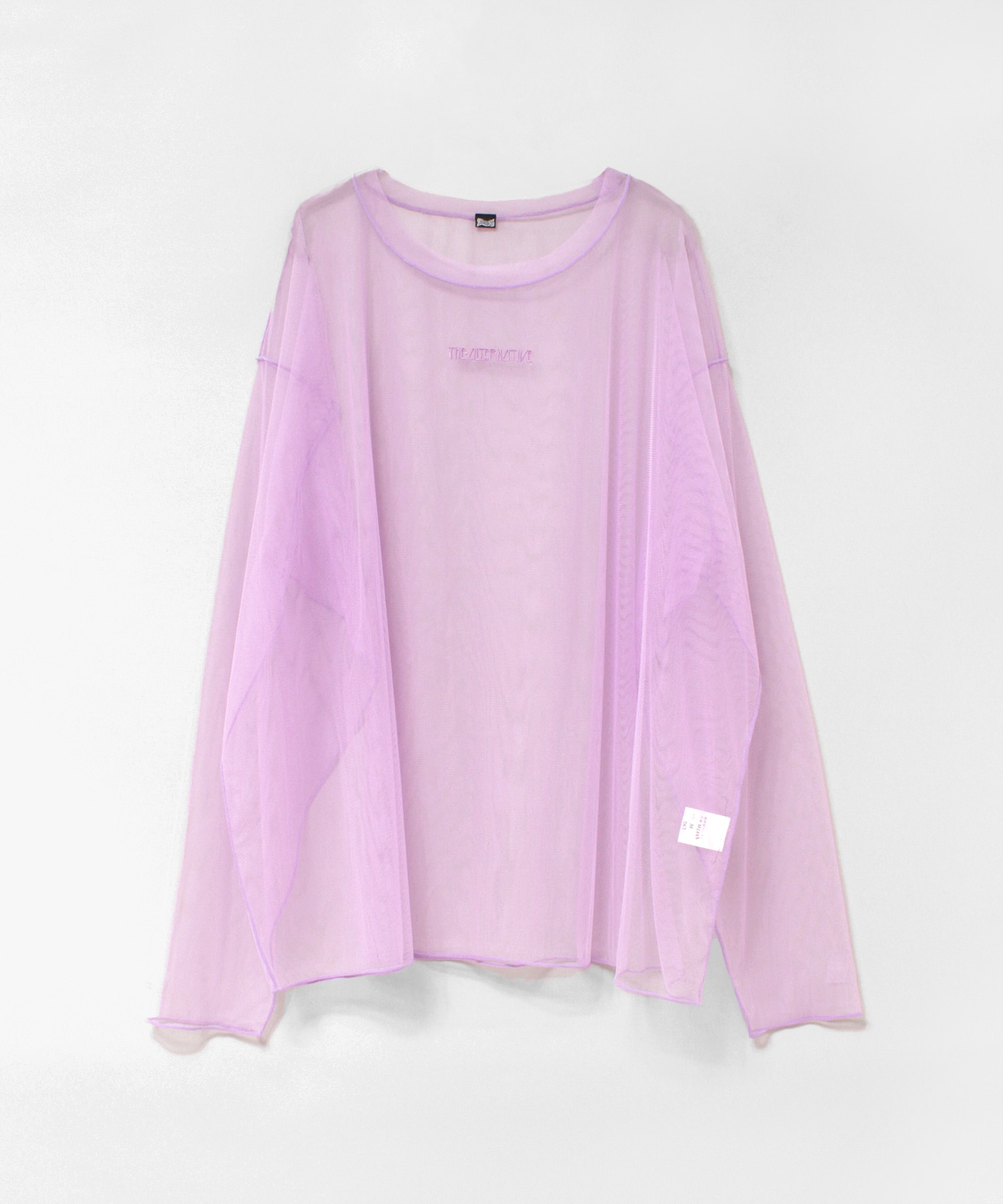 M2688 チュールメッシュルーズロンT