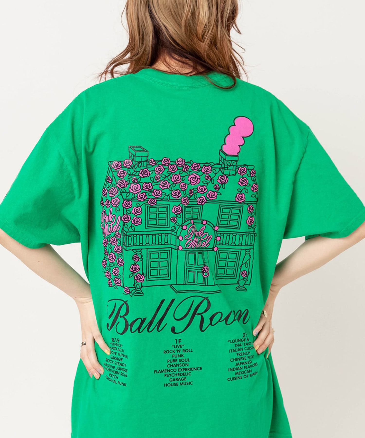 M2698 【PINK MOTEL】スカルプリントTEE