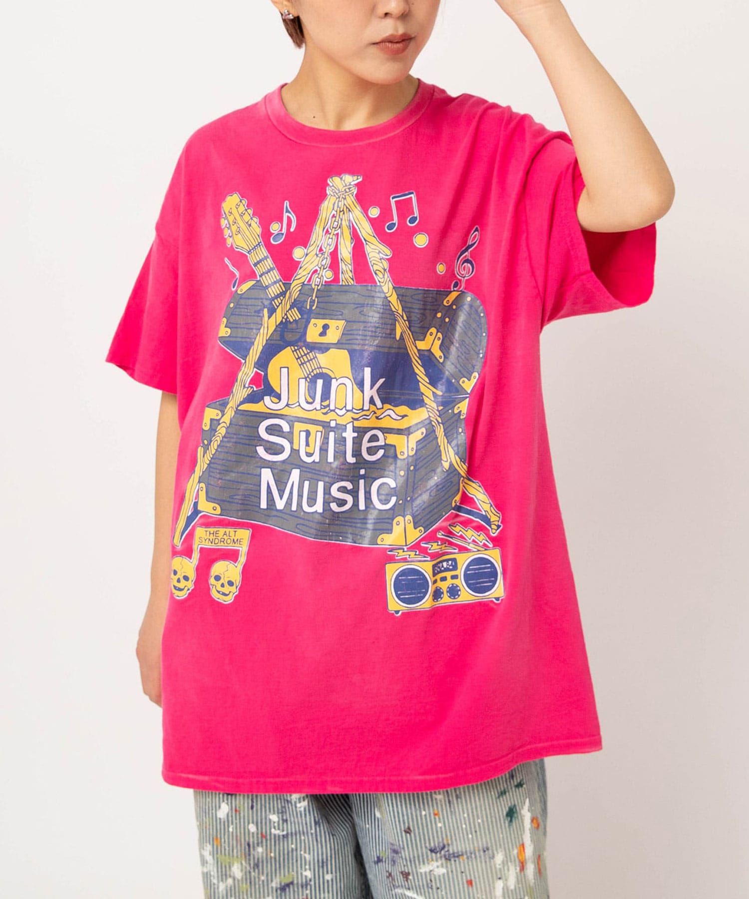 M2699 【PINK MOTEL】トレジャープリントTEE