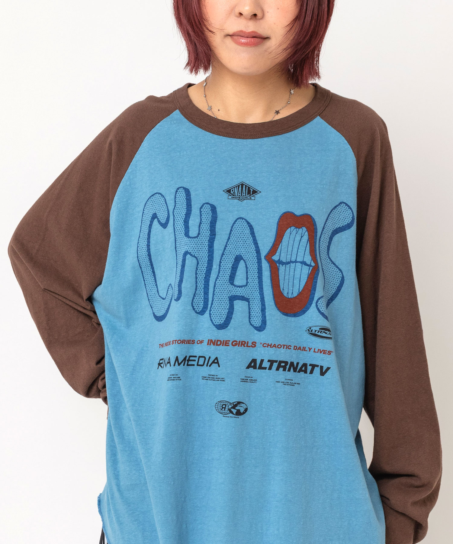 M2745 CHAOS MOVIE ラグランロンT
