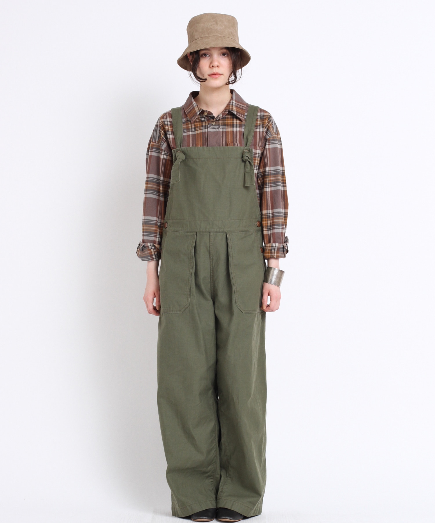 O0653 バックタックワークオーバーオール