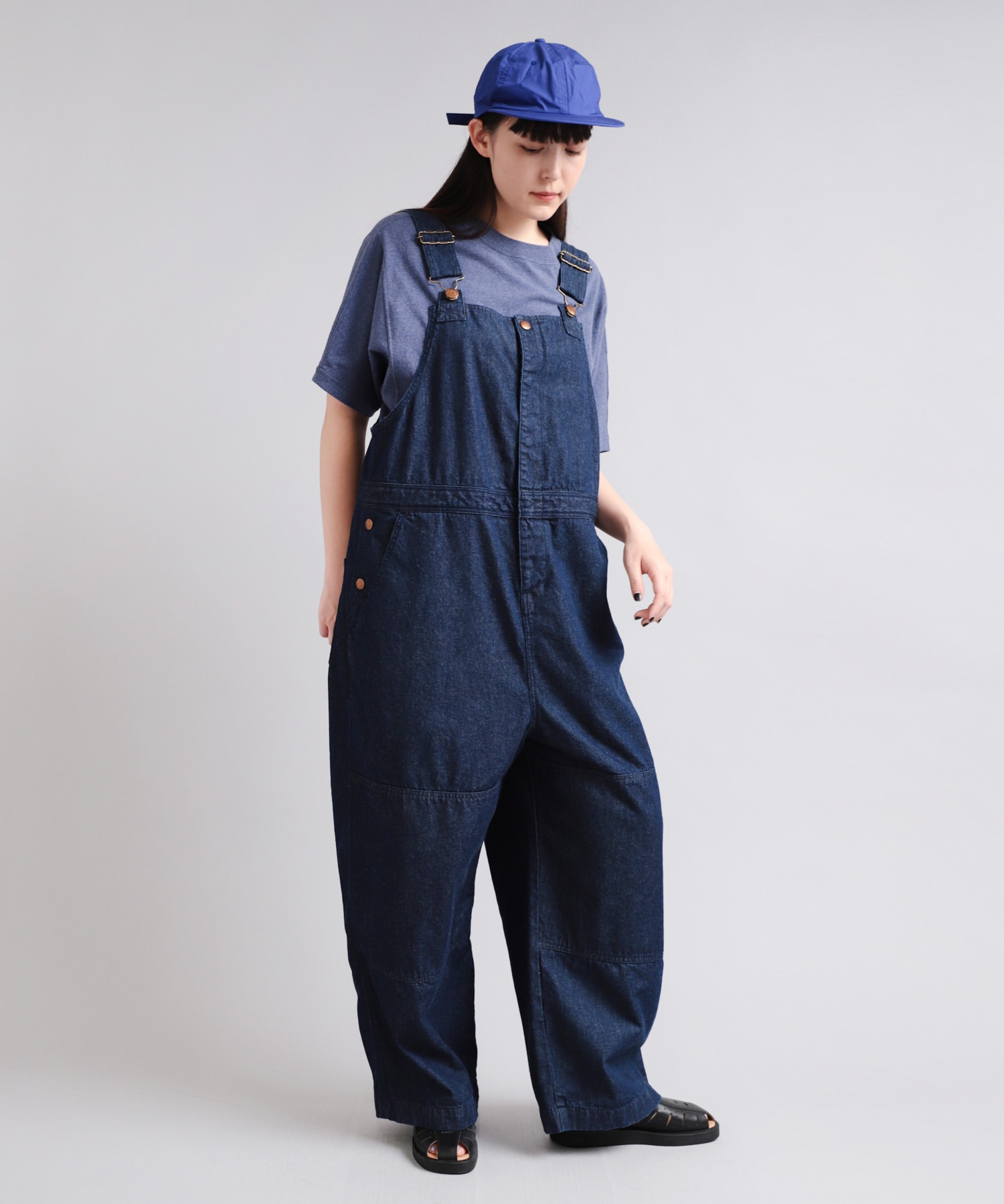 O0698 オーバーサイズワークオーバーオール