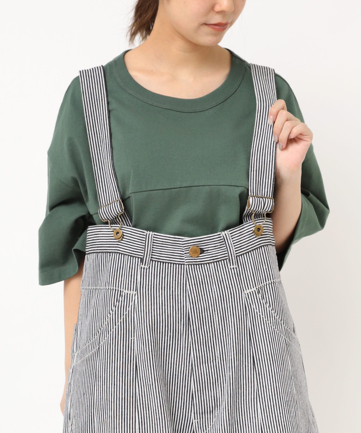 O0733 PJ'Sフレンチワークサスペンダーパンツ
