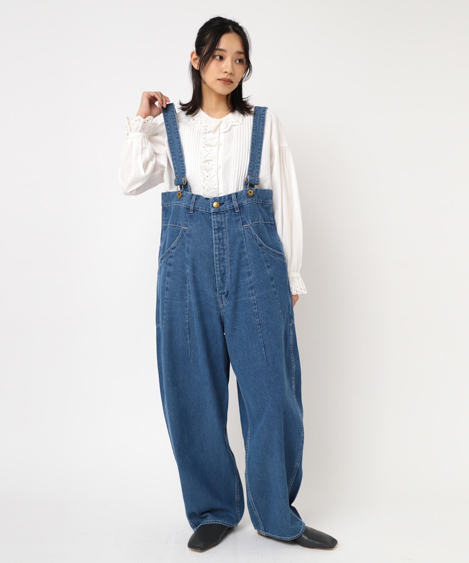 O0733 PJ'Sフレンチワークサスペンダーパンツ