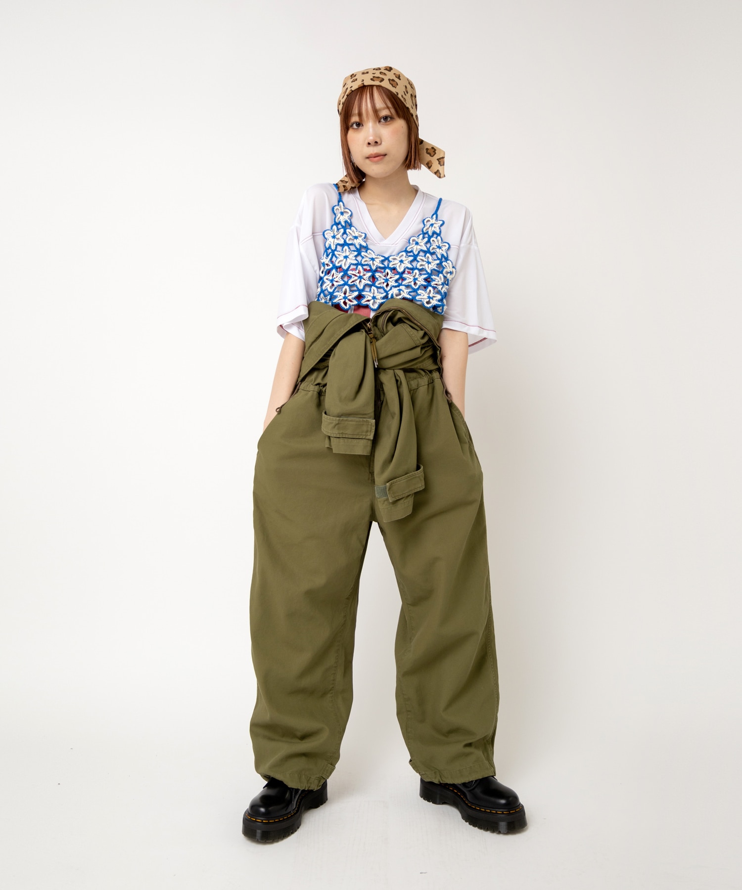 O0742 ミリタリーオールインワン