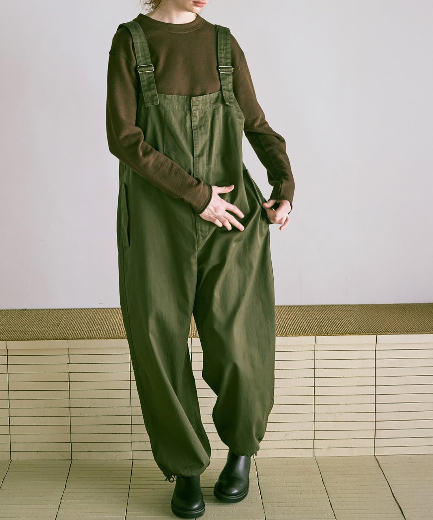 O0748 ミリタリーオーバーオール