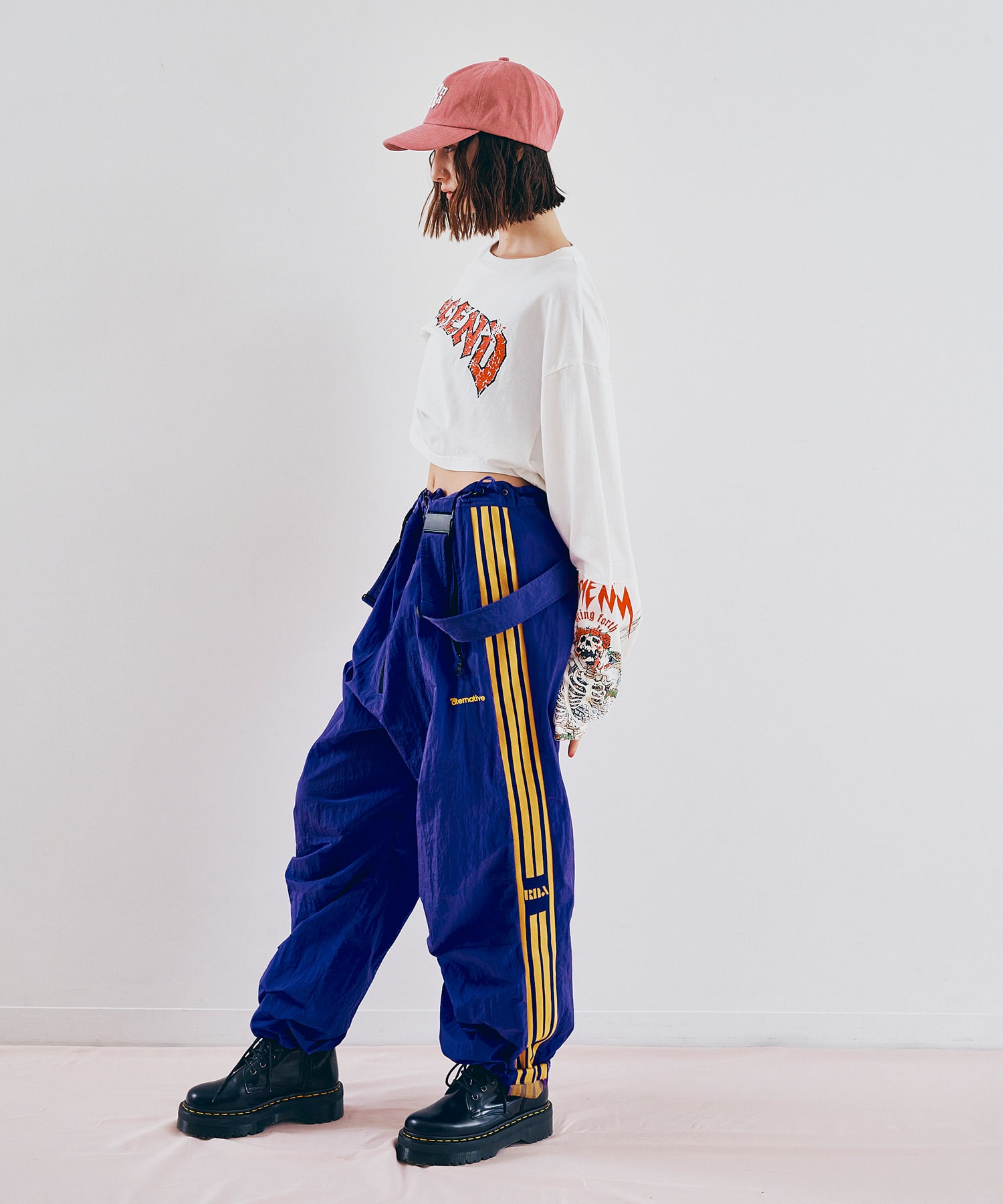 O0752 ナイロントラックオーバーオール