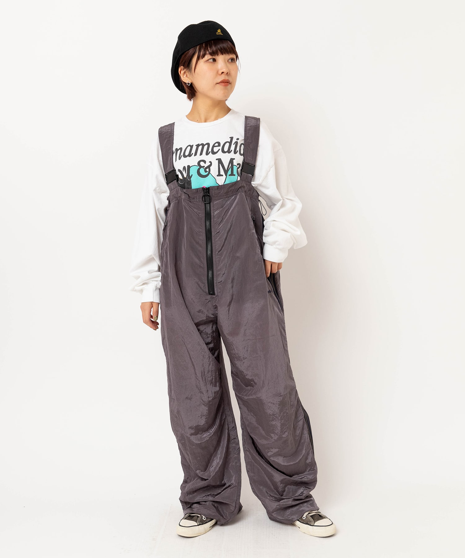 【2月上旬納期】O0752 ナイロントラックオーバーオール