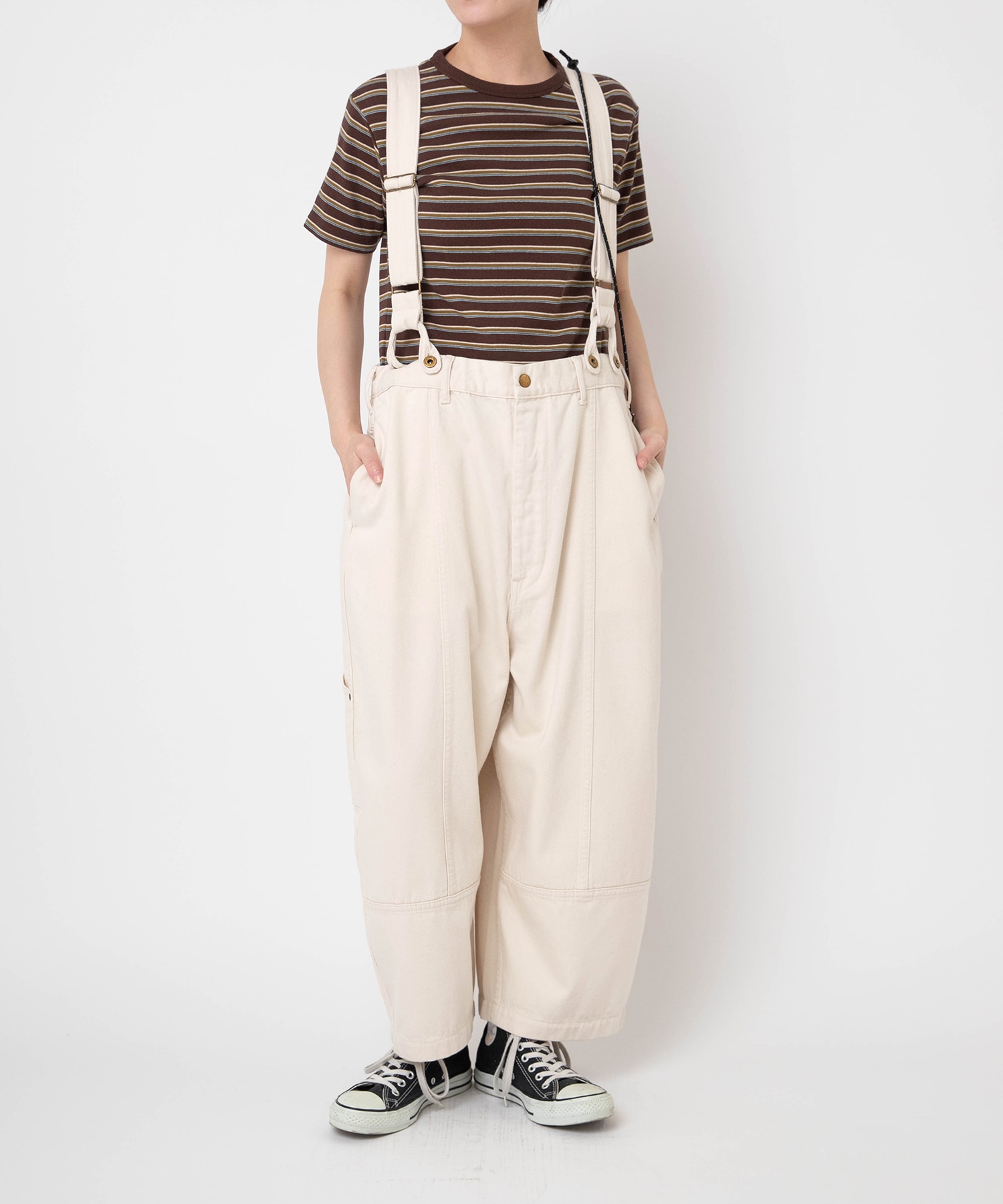 O0755 2WAYサスペンダーアンクルパンツ