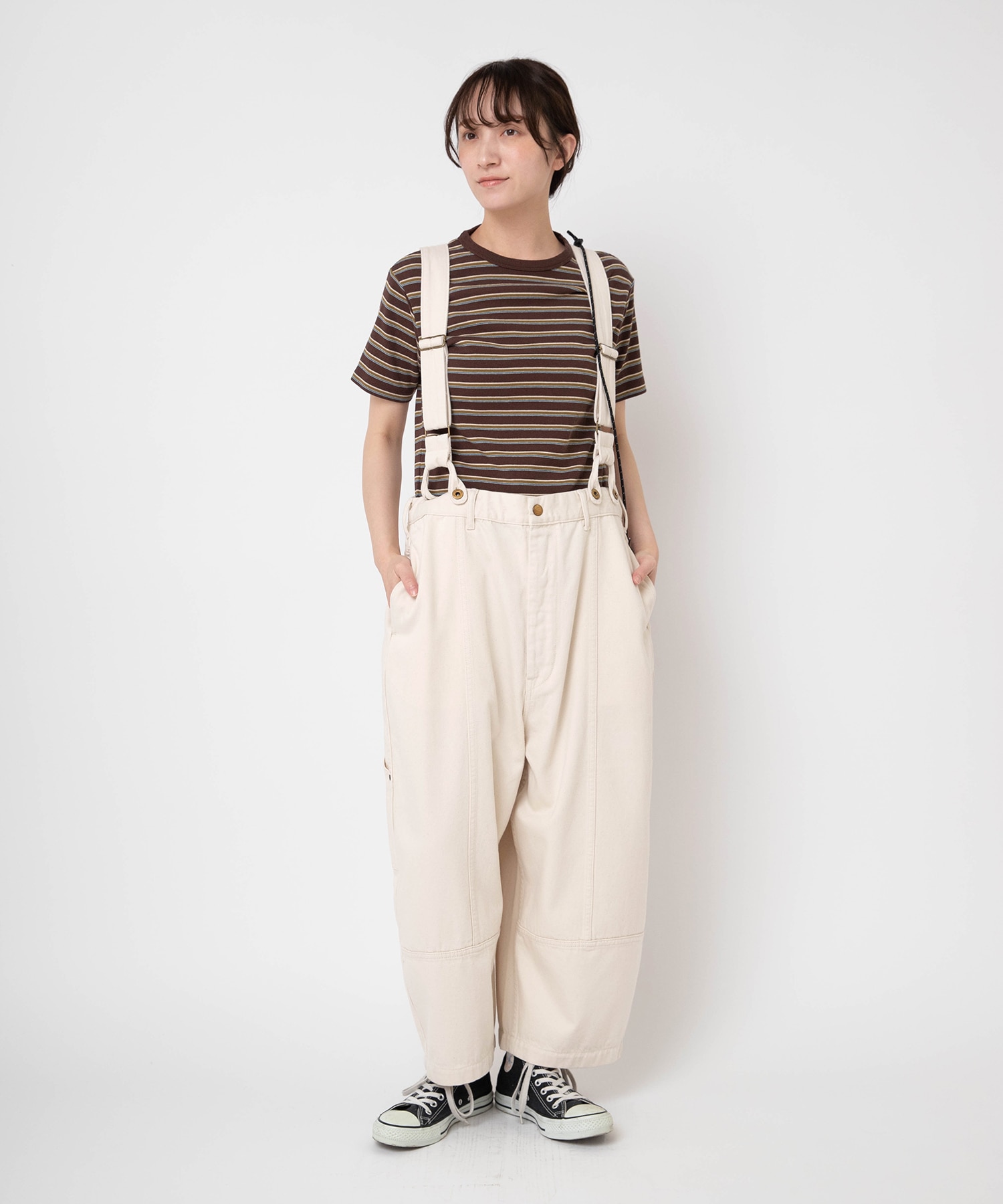 【5月下旬納期】O0755 2WAYサスペンダーアンクルパンツ