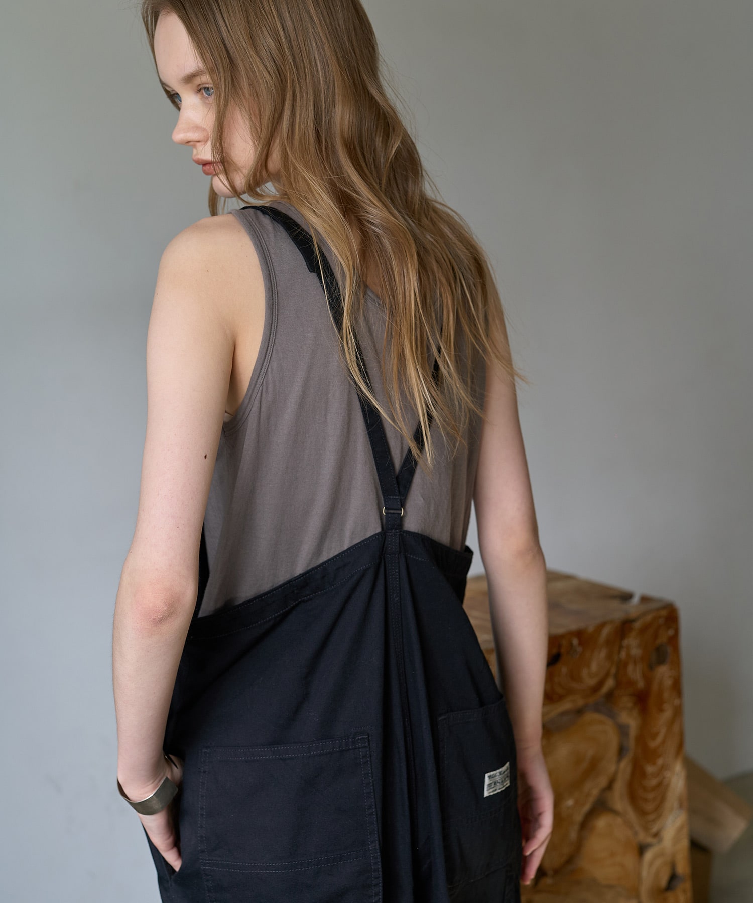 O0757 Zipupワークオーバーオール